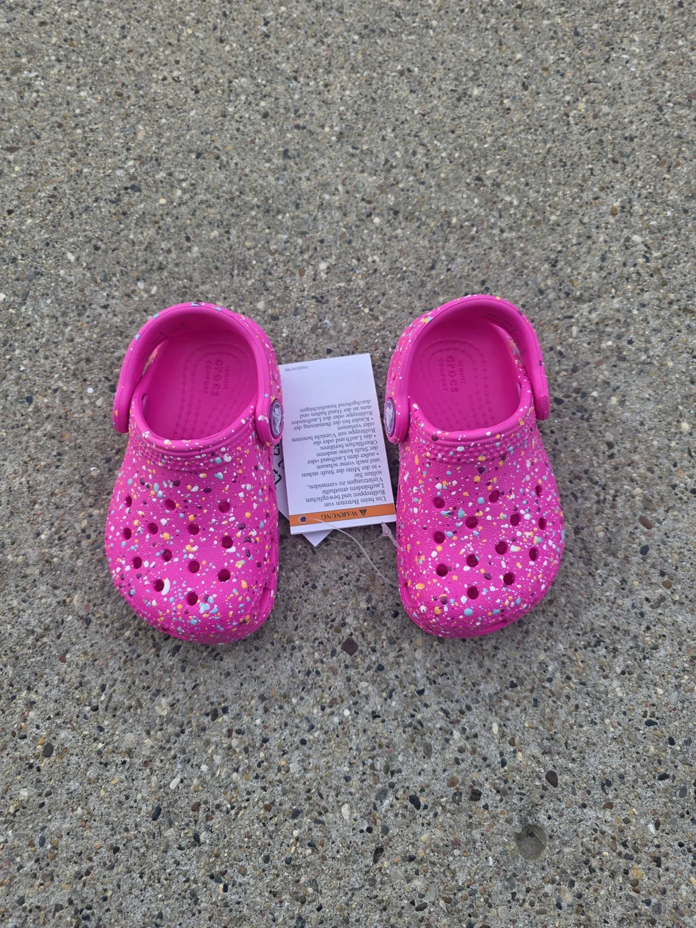 Kids Glitter Clog Shoes - Hot Pink Toddler Girls 5C